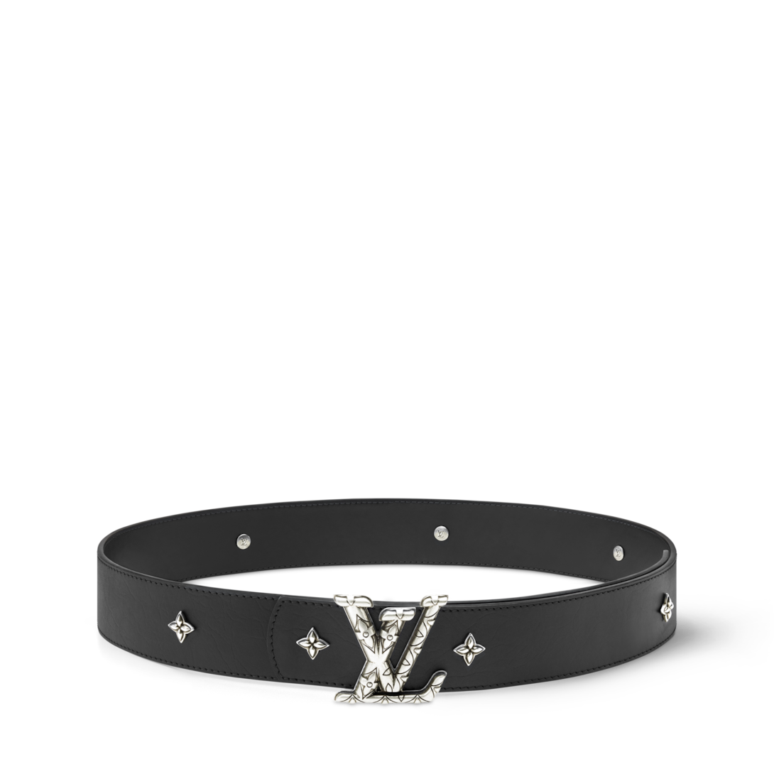 LV Dimension Drift Flower Studs 40mm Reversible Belt - Accessories